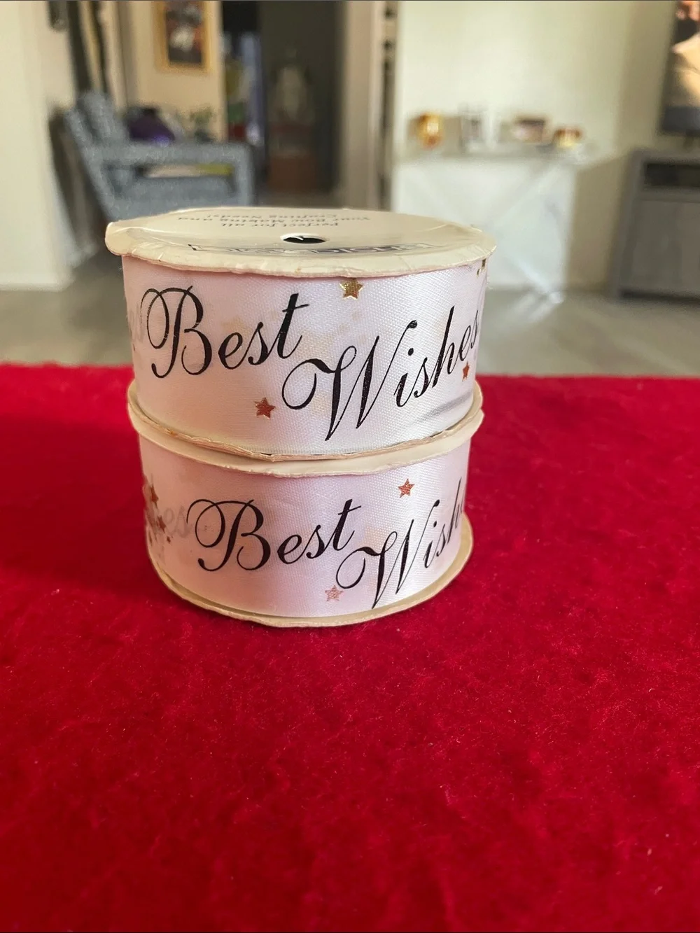 Lot of 2 Vintage Spools of Crafting Ribbon by BasicBasic